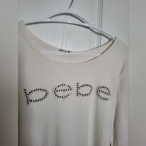 Bebe vintage cream off white top